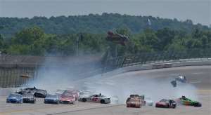 during the NASCAR Sprint Cup Series GEICO 500 at Talladega Superspeedway on May 3, 2015 in Talladega, Alabama.